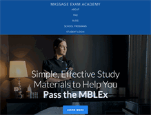 Tablet Screenshot of massageexamacademy.com